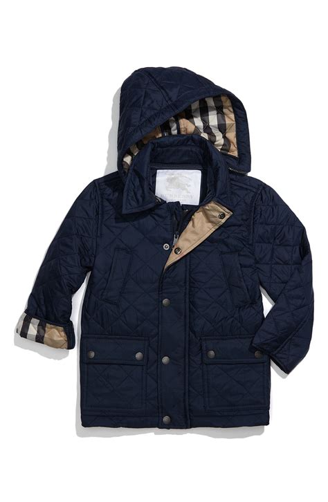 burberry kids bradley quilted coat|Burberry jackets for kids.